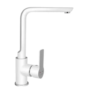 Baterija za sudoperu MINOTTI STELA labud bela / hrom