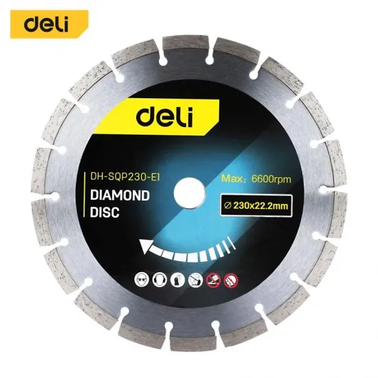 Dijamantska segmentna rezna ploča DELI 125mm EDH-SQP125-E1